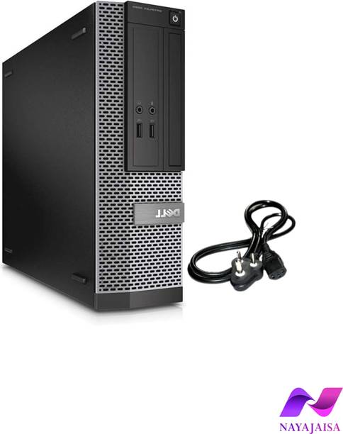 Nayajaisa (Refurbished)Optiplex 3020 USFF i7 4th Gen 8-512GB SSD (8 GB RAM/WiFi/MS Office/USB/Ethernet/Black/1 Year Warranty/ HD Graphics/512 GB SSD Capacity/Windows 10 (64-bit)) Mini Tower with MS Office
