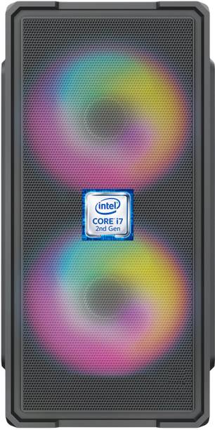 M-SAIF Intel® Core™ i7 (2nd Gen) Processor [8MB Cache, 3.40 GHz] [BAE-N5] Intel Core i7 - 2600 Quad Core Processor | Gaming Desktop with RGB Fans (8 GB RAM/Intel Ultra HD Graphics/256 GB SSD Capacity/Windows 11 Pro) Gaming Tower with MS Office