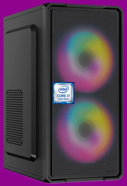 Longan Intel® Core™ i7 (2nd Gen) Processor [4 Cores, 8 Threads, 3.40 GHz] [GII-N5] Gaming Desktop with RGB Fans | Intel Core i7 - 2600 Processor (8 GB RAM/Intel® HD 4K Graphics/256 GB SSD Capacity/Windows 11 Pro) Gaming Tower with MS Office