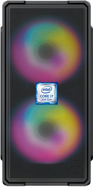 M-SAIF Intel Core i7-2600 Processor [DFG-N5] Dual RGB Fans | Intel® Core™ i7 - 2600 Quad Core Processor (8 GB RAM/Intel® UHD Graphics/256 GB SSD Capacity/Windows 11 Pro) Gaming Tower with MS Office