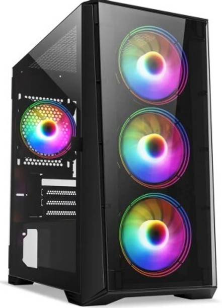 TECH- Assemblers BOLD Gaming CPU For Games & Video Editing Core™ i5-750 Processor (4M Cache) 2.8 GHZ (8 GB RAM/NVIDIA Geforce GT 710 2 GB DDR3 Graphics Card Graphics/500 GB Hard Disk/256 GB SSD Capacity/Windows 10 (64-bit)/2 GB Graphics Memory) Mid Tower