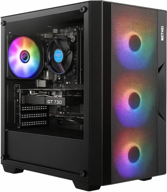 METHEI I74Gaming i7-4770 (16 MB RAM/GeForce GT 730 Graphics/500 GB Hard Disk/Windows 11 Pro/4 GB Graphics Memory) Mid Tower with MS Office
