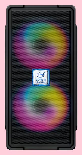 Longan Intel® Core™ i7-2600 Processor [8MB Smart Cache, Up to 3.80 GHz] [GGQ-N5] Gaming PC | RGB-Majesty-N5 | Intel® Core™ i7 - 2600 Quad Core Processor (8 GB RAM/Intel UHD 4K Graphics/256 GB SSD Capacity/Windows 11 Pro) Gaming Tower with MS Office