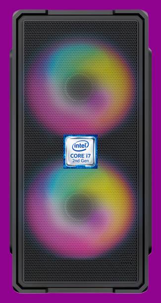Longan Intel® Core™ i7-2600 Processor [8MB Cache, Up to 3.80 GHz] [KFG-N5] Intel Core i7 - 2600 Processor | RGB-Majesty-N5 (8 GB RAM/Intel® Ultra HD 2000 Graphics/256 GB SSD Capacity/Windows 11 Pro) Gaming Tower with MS Office