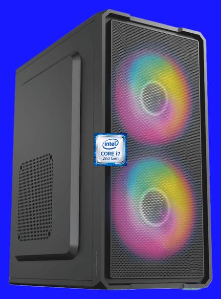 Longan Intel® Core™ i7-2600 Processor [8MB Smart Cache, 3.40 GHz] [AXO-N5] Intel® Core™ i7 - 2600 Quad Core Processor | Dual RGB Fans | Gaming PC (8 GB RAM/Intel® HD 2000 Graphics/256 GB SSD Capacity/Windows 11 Pro) Gaming Tower with MS Office