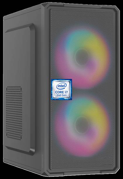 KEATZ Intel Core i7-2600 Processor [8MB Smart Cache, Up to 3.80 GHz] [CNW-N5] Intel Core i7 - 2600 Processor | RGB-Majesty-N5 (8 GB RAM/Intel® Ultra HD 2000 Graphics/256 GB SSD Capacity/Windows 11 Pro) Gaming Tower with MS Office