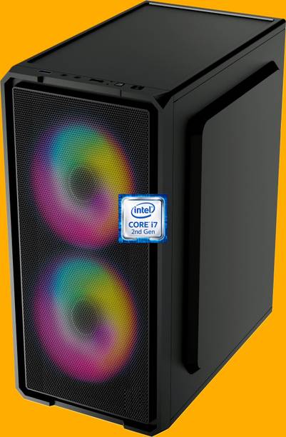 Longan Intel® Core™ i7-2600 Quad Core Processor [8MB Smart Cache, 3.40 GHz] [KGE-N5] Intel Core i7 - 2600 Quad Core Processor | Dual RGB Fans (8 GB RAM/Intel® Ultra HD 4K Graphics/256 GB SSD Capacity/Windows 11 Pro) Gaming Tower with MS Office