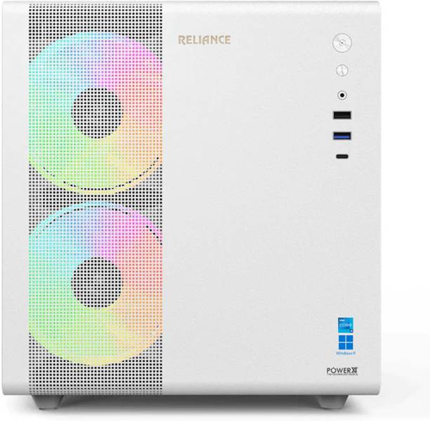 Reliance RDV300 [8/1 TB , 4GB Graphic, Windows 11 (Eval) ] White Core i5 12th Gen (8 GB RAM/NVIDEA GeForce Graphics/1 TB SSD Capacity/Free DOS/4 GB Graphics Memory) Mini Tower