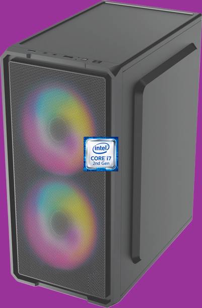 Longan Intel Core i7-2600 Processor [8MB Cache, Up to 3.80 GHz] [EWY-N5] RGB-Majesty-N5 | Intel® Core™ i7 - 2600 Quad Core Processor (8 GB RAM/Intel® HD 4K Graphics/256 GB SSD Capacity/Windows 11 Pro) Gaming Tower with MS Office