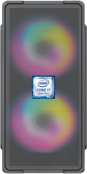 Bestarc Core i7-2600 Processor [4 Cores, 8 Threads, Up to 3.80 GHz] [BXY-N5] Dual RGB Fans | Core i7 - 2600 Processor (8 GB RAM/Intel® Ultra HD 2000 Graphics/256 GB SSD Capacity/Windows 11 Pro) Mini Gaming Tower with MS Office