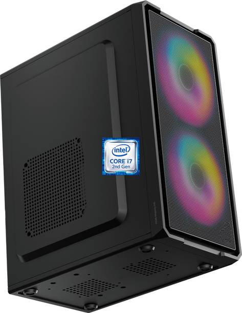 Longan Intel Core i7-2600 Quad Core Processor [HMI-N5] RGB-Majesty-N5 | Gaming PC | Intel® Core™ i7 - 2600 Processor (8 GB RAM/Intel HD Graphics/256 GB SSD Capacity/Windows 11 Pro) Gaming Tower with MS Office