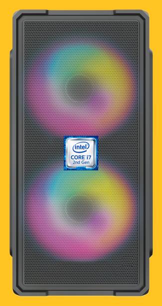 Longan Intel Core i7-2600 Processor [4 Cores, 8 Threads, 3.40 GHz] [AVW-N5] Intel Core i7 - 2600 Quad Core Processor | RGB-Majesty-N5 (8 GB RAM/Intel UHD 2000 Graphics/256 GB SSD Capacity/Windows 11 Pro) Gaming Tower with MS Office