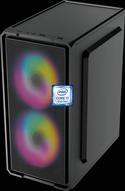 Longan Intel® Core™ i7 (2nd Gen) Processor [8MB Smart Cache, Up to 3.80 GHz] [CJS-N5] RGB-Majesty-N5 | Gaming PC | Intel® Core™ i7 - 2600 Quad Core Processor (8 GB RAM/Intel® Ultra HD 2000 Graphics/256 GB SSD Capacity/Windows 11 Pro) Gaming Tower with MS Office