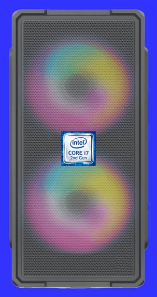 Longan Intel® Core™ i7 (2nd Gen) Processor [4 Cores, 8 Threads, 3.40 GHz] [EZS-N5] Gaming PC | Dual RGB Fans | Intel® Core™ i7 - 2600 Processor (8 GB RAM/Intel® HD 4K Graphics/256 GB SSD Capacity/Windows 11 Pro) Gaming Tower with MS Office