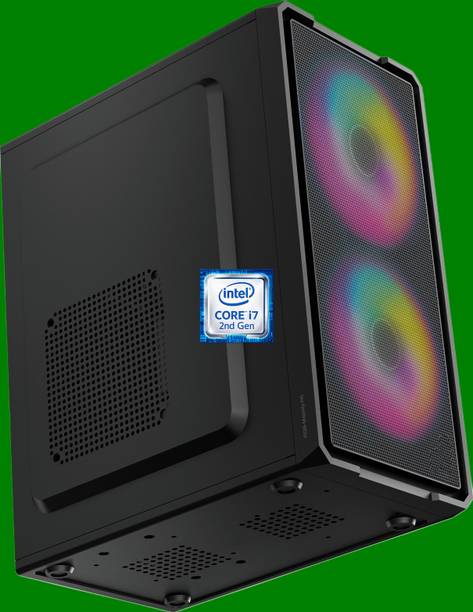 DOPETECH Core™ i7-2600 Processor [8MB Smart Cache, Up to 3.80 GHz] [BFE-N5] Gaming PC with RGB Fans | Core i7 - 2600 Quad Core Processor (8 GB RAM/Intel® HD 2000 Graphics/256 GB SSD Capacity/Windows 11 Pro) Mini Gaming Tower with MS Office