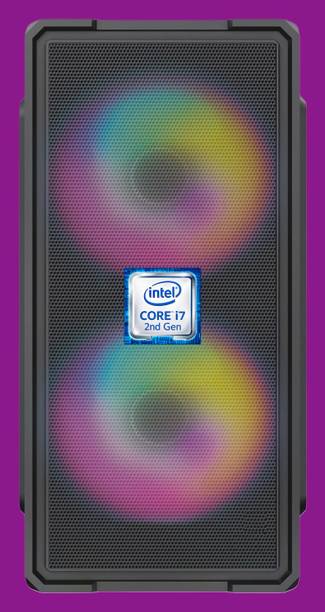 Hazaar Dastaan Core i7 - 2600 Quad Core Processor [8MB Smart Cache, Up to 3.80 GHz] [IDR-N5] Intel Core i7-2600 Processor | Dual RGB Fans | Gaming PC (8 GB RAM/Intel UHD Graphics/256 GB SSD Capacity/Windows 11 Pro) Mini Tower with MS Office
