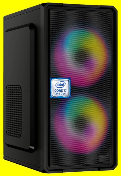 KEATZ Intel Core i7-2600 Processor [8MB Smart Cache, Up to 3.80 GHz] [DPO-N5] RGB-Majesty-N5 | Intel Core i7 - 2600 Processor (8 GB RAM/Intel® Ultra HD 2000 Graphics/256 GB SSD Capacity/Windows 11 Pro) Gaming Tower with MS Office
