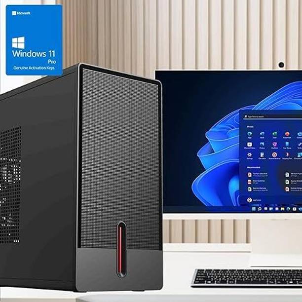 CloudVU Desktop PC | CPU Core i7 3.60Hz | 16GB RAM | 1024GB SSD | 5G WiFi & Bluetooth | i7 4770 / 4790 / .. (16 GB RAM/Intel HD Graphics Graphics/1 TB SSD Capacity/Windows 11 Pro/1.7 GB Graphics Memory) Mid Tower with MS Office