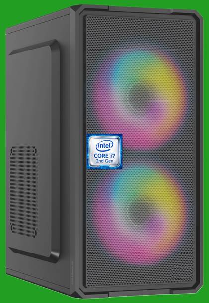 Longan Intel® Core™ i7 (2nd Gen) Quad Core [8MB Cache, Up to 3.80 GHz] [KIY-N5] Intel Core i7 - 2600 Processor | Gaming PC with RGB Fans (8 GB RAM/Intel® Ultra HD 4K Graphics/256 GB SSD Capacity/Windows 11 Pro) Gaming Tower with MS Office