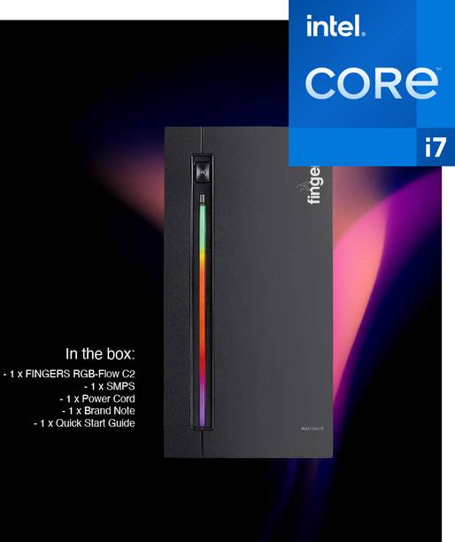 LATHOR Core™ i7 3rd Gen Processor [16GB RAM / 1024GB SSD] Flow-C2 CPU [SNG] Core™ i7-3770 Processor [4 Cores, 8 Threads] (16 GB RAM/Intel® UHD 4K Graphics/1 TB SSD Capacity/Windows 11 Pro) Gaming Tower with MS Office
