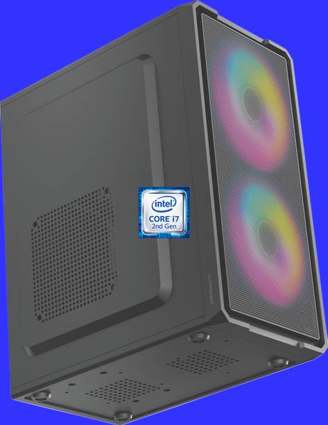 MASTERROD Intel Core i7-2600 Quad Core Processor [8MB Cache, 3.40 GHz] [IPO-N5] Intel® Core™ i7 - 2600 Quad Core Processor | Gaming PC | RGB-Majesty-N5 (8 GB RAM/Intel UHD 4K Graphics/256 GB SSD Capacity/Windows 11 Pro) Gaming Tower with MS Office