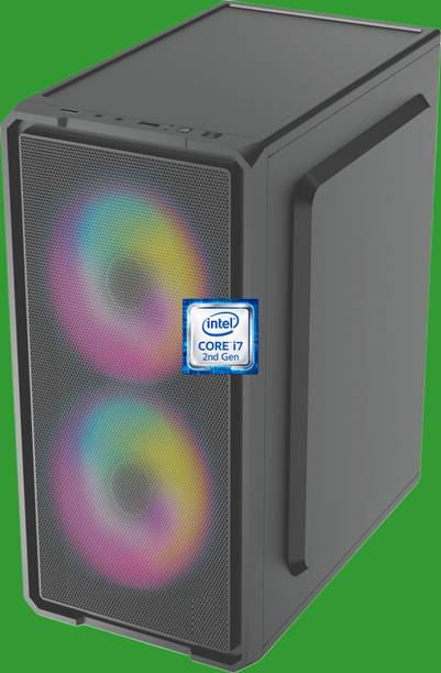 Longan Intel® Core™ i7-2600 Processor [EUQ-N5] Intel Core i7 - 2600 Quad Core Processor | Gaming PC | Dual RGB Fans (8 GB RAM/Intel® HD 2000 Graphics/256 GB SSD Capacity/Windows 11 Pro) Gaming Tower with MS Office
