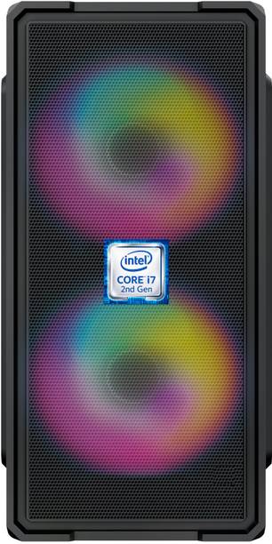 Hayyo Core™ i7-2600 Quad Core Processor [8MB Smart Cache, 3.40 GHz] [JSK-N5] Gaming PC with RGB Fans | Core i7 - 2600 Processor (8 GB RAM/Intel UHD 2000 Graphics/256 GB SSD Capacity/Windows 11 Pro) Mini Gaming Tower with MS Office
