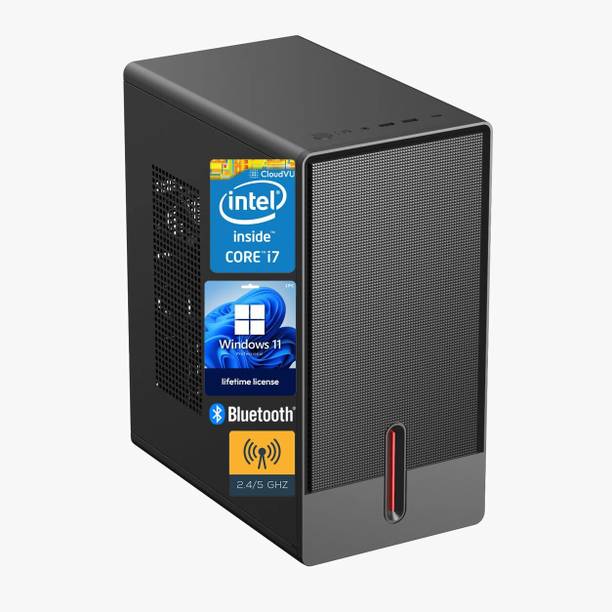 CloudVU CPU Core i7 3.60Hz | 16GB RAM | 256GB SSD | 5G WiFi & Bluetooth | Windows 11 Pro 4790/4770/.. (16 GB RAM/Intel HD Graphics Graphics/256 GB SSD Capacity/Windows 11 Pro) Mid Tower with MS Office