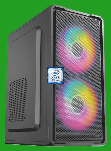 Longan Intel Core i7-2600 Processor [8MB Cache, 3.40 GHz] [KEU-N5] Gaming Computer with RGB Fans | Intel® Core™ i7 - 2600 Quad Core Processor (8 GB RAM/Intel® Ultra HD 4K Graphics/256 GB SSD Capacity/Windows 11 Pro) Gaming Tower with MS Office