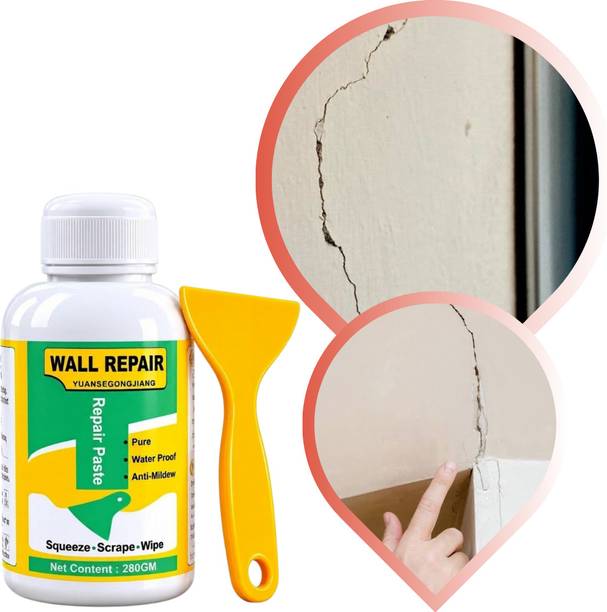 MOKSH ENTERPRISEE Quick Dry Wall Repair Paste Crack Filler with Scraper Pack of 1 Crack Filler