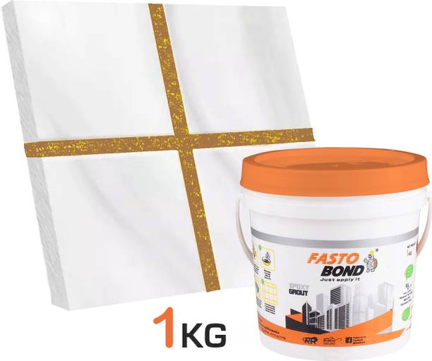Fastobond 1 Kg Epoxy Tile Grout 3 Components Coffee brown Golden Crack Filler