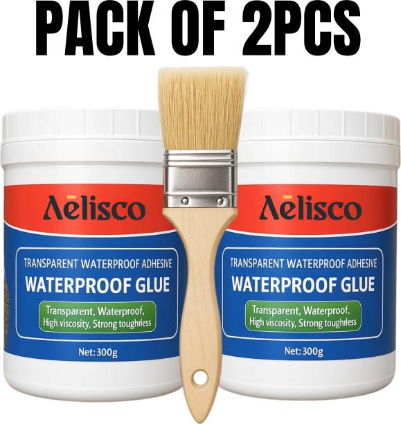 Aelisco Crack Seal Agent with Brush Transparent Waterproof Glue for Leakage Solution Crack Filler