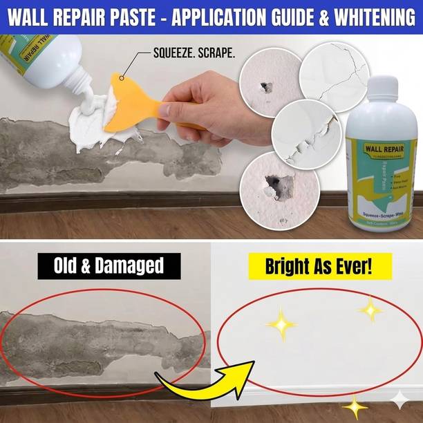 Rahipa Wall Repair Paste Waterproof Crack Filler Putty with Scraper Tool Crack Filler