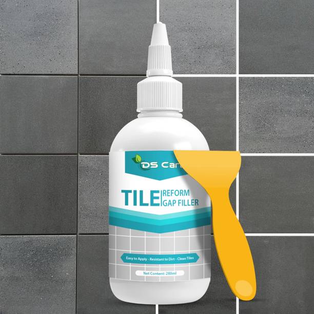 ds care Tile Gap Filler Sealant Tube – Waterproof Grout for Walls & Joints, White Paste Crack Filler