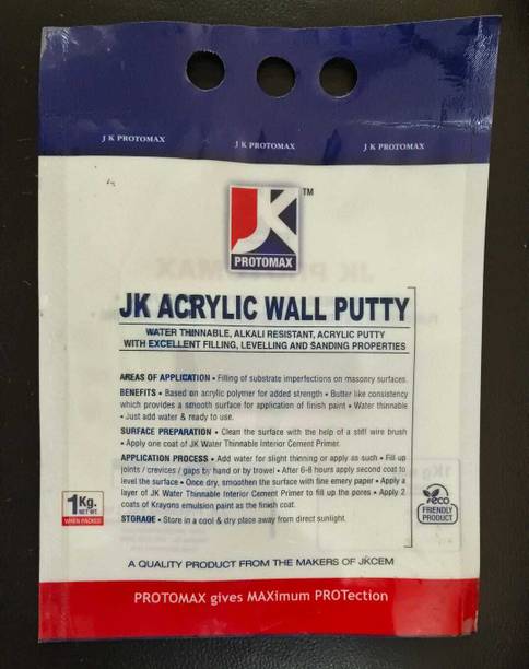 JKProtomaxpaints JK ACRYLIC WALL PUTTY 1kg Crack Filler