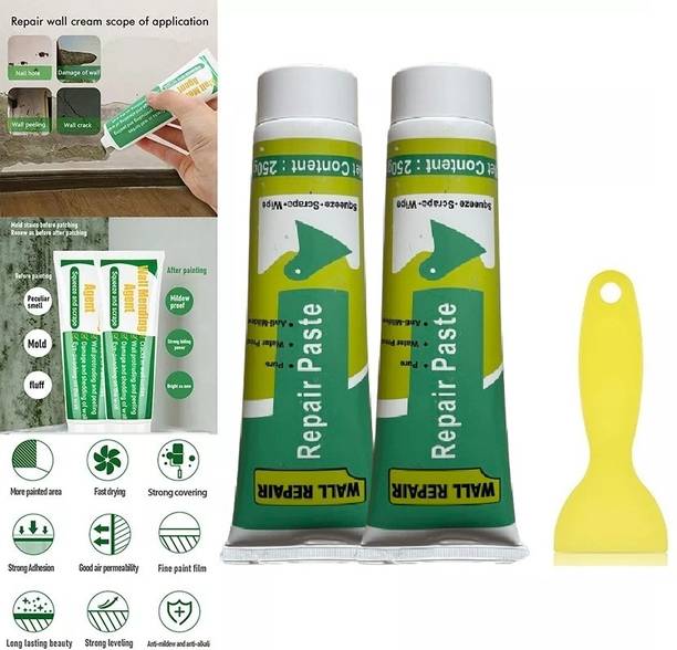 My Machine 2QTY Waterproof Wall Crack Filler paste For Wall, Tiles GAP, Wood & Plaster N56 Crack Filler