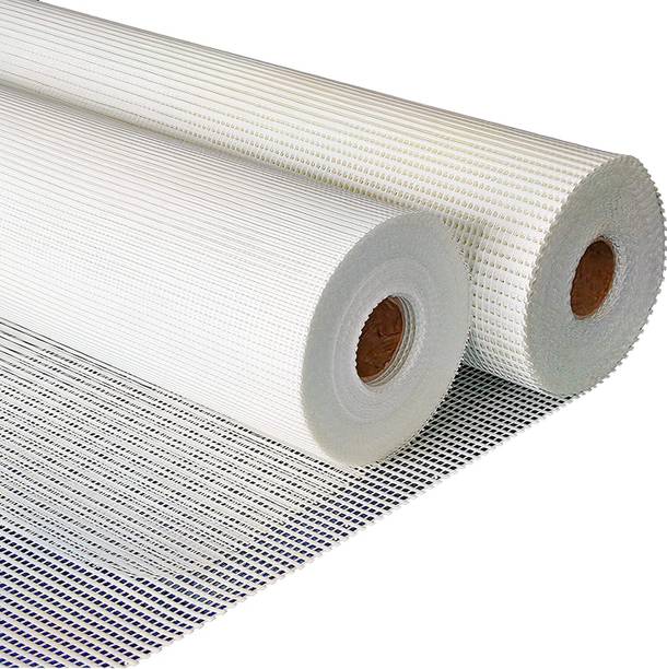 MAKPHALT Fiber Glass Mesh Sheet Tape For Waterproof to Roof/Crack 45 Gsm (1 M*50 M) Crack Filler