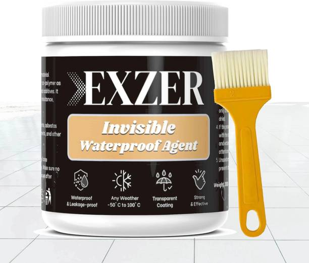 Exzer Waterproof Glue for Roof with Brush Transparent Water Leakage liquid Sealant Crack Filler