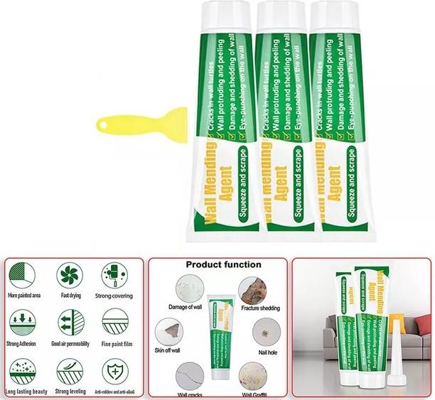 My Machine 3QTY Waterproof Wall Crack Filler paste For Wall, Tiles GAP, Wood & Plaster N2 Crack Filler