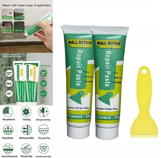 Glocal Web 2QTY Waterproof Wall Crack Filler paste For Wall, Tiles GAP, Wood & Plaster R52 Crack Filler