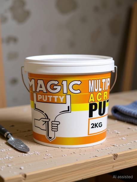 Magic Paints Acrylic Putty Multipurpose Wall Filler for Smooth & Durable Finishes| Crack Filler