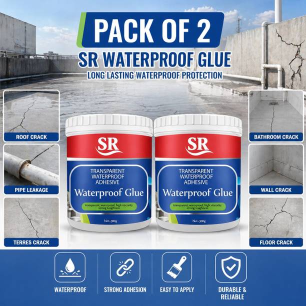 SR Transparent Waterproof Glue for Water Leakage Roof Crack Liquid Epoxy Solution Crack Filler