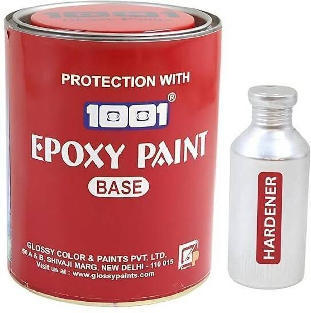 1001 Glossy Epoxy Paint 2 Pack System | for Metal and Floor -White Crack Filler