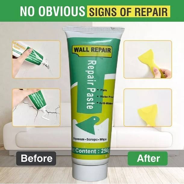 MetriteINDIA Waterproof Crack Filler paste For Wall, Tiles GAP Filler, Wood & Plaster T8 Crack Filler