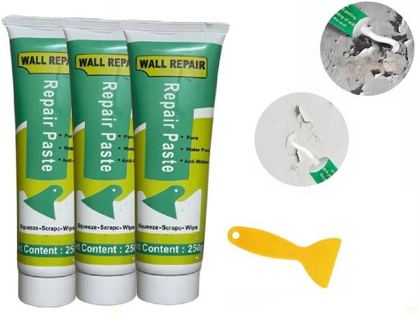 MetriteINDIA 3QTY Waterproof Wall Crack Filler paste For Wall, Tiles GAP, Wood & Plaster T27 Crack Filler