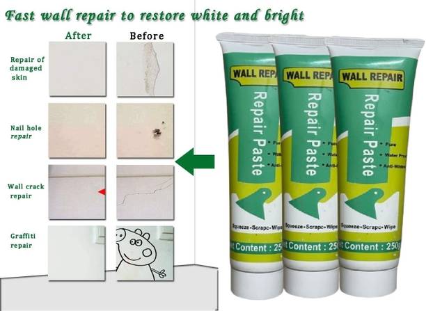 My Machine 3QTY Waterproof Wall Crack Filler paste For Wall, Tiles GAP, Wood & Plaster N4 Crack Filler