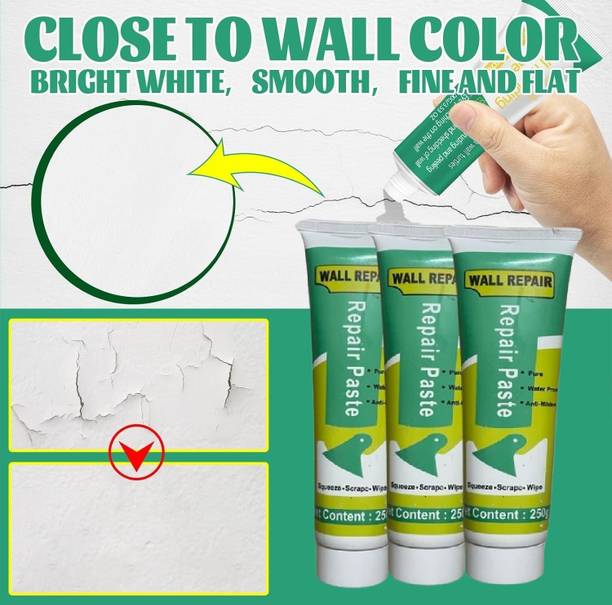 MetriteINDIA 3QTY Waterproof Wall Crack Filler paste For Wall, Tiles GAP, Wood & Plaster T8 Crack Filler
