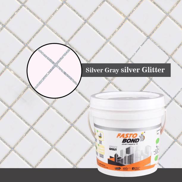 Fastobond Silver Glitter Epoxy Tile Grout 3 Components Crack Filler