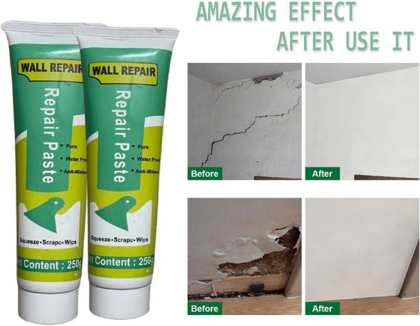 MetriteINDIA 2QTY Waterproof Wall Crack Filler paste For Wall, Tiles GAP, Wood & Plaster T38 Crack Filler