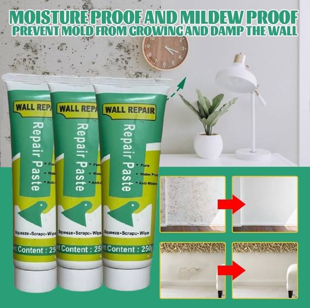MetriteINDIA 3PCS Wall Repair Paste for Filling Cracks, Holes, Easy wall/Tiles repair kit T5 Adhesive